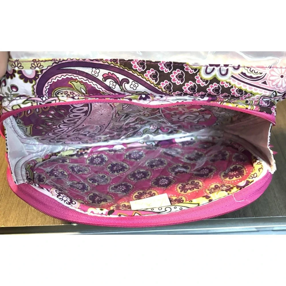 Vera Bradley hanging organizer features the retired Very Berry Paisley